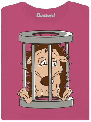 Sün a ketrecben prémium női póló Magenta