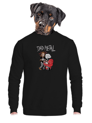 Dad metal unisex crewneck Black