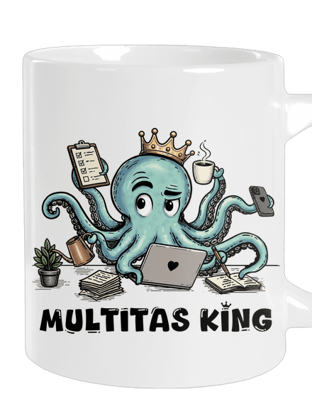 Multitas king nagy bögre White