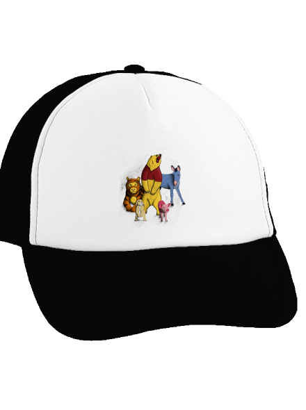 Teddi maci teherautós sapka Black cap