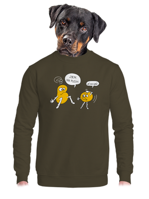 Részeg krumpli unisex crewneck Urban Khaki