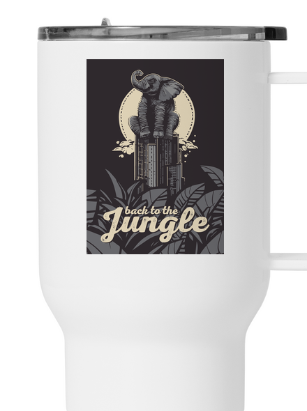 Back to the jungle termosz bögre White