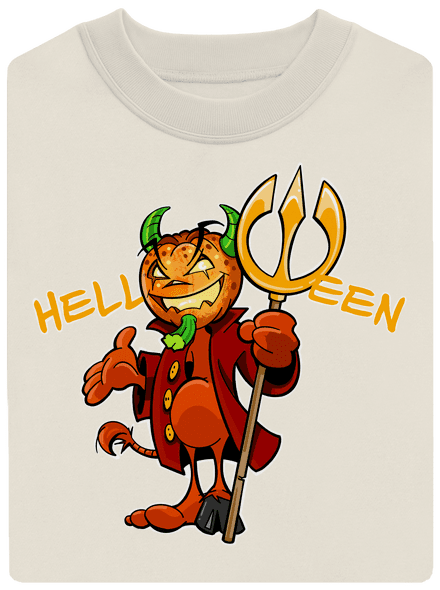 Helloween unisex crewneck Off White
