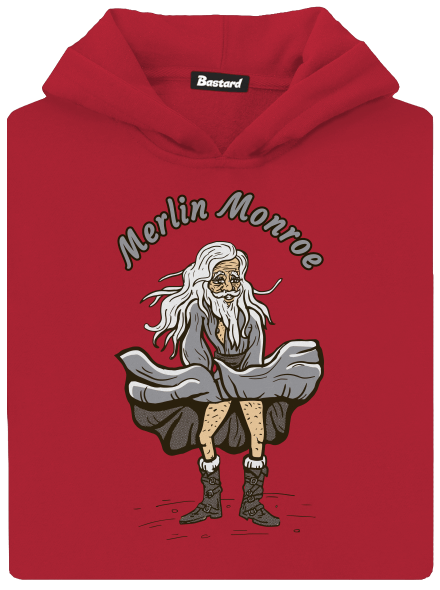 Merlin Monroe	 gyerek kenguruzsebes pulóver Fire Red