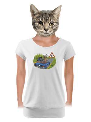 női póló elasztikus alsó szegéllyel