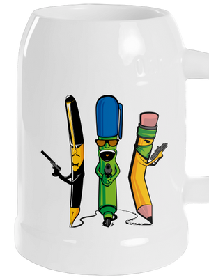 Az író banda söröskorsó White