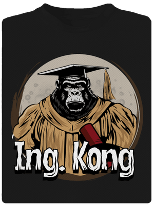 Ing. Kong férfi sportpóló Black