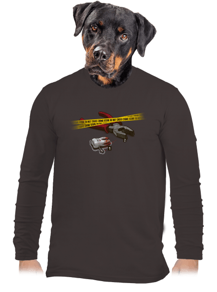 Foggyilkosság férfi hosszú ujjú póló Bear Brown