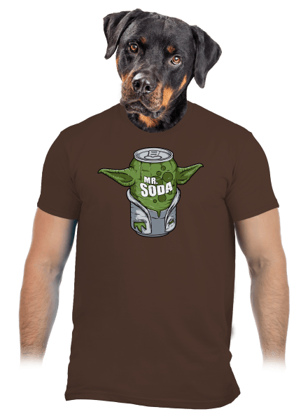 Mr. Szóda férfi póló Brown