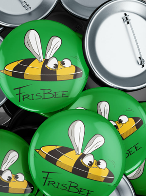 Frisbee kitűző