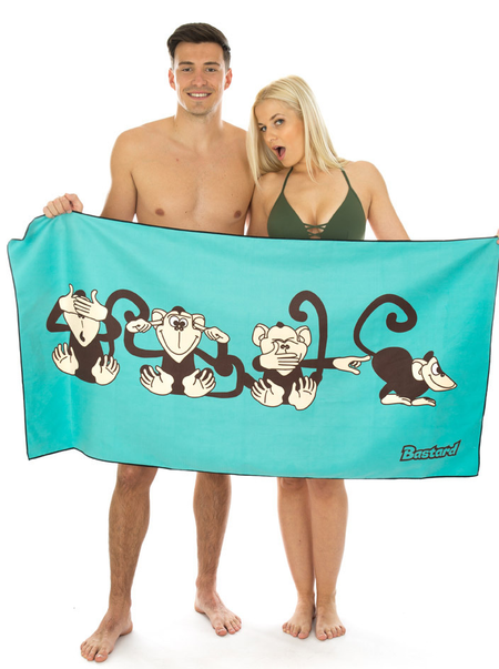 Majmok mikroszálas törölköző