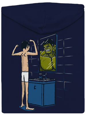 Hulk cipzáras férfi pulóver Navy