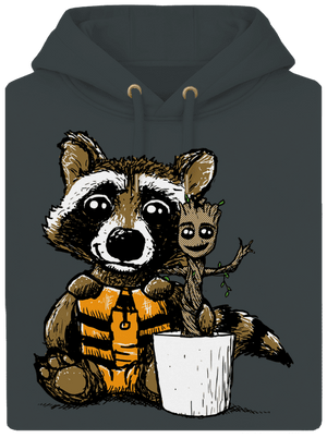 A galaxis őrzői unisex prémium pulóver Charcoal