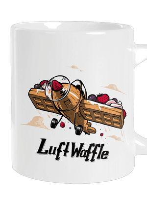 Luftwaffle nagy bögre White