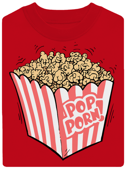 Popporn unisex crewneck Red