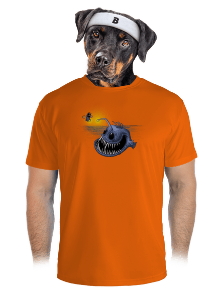 Szívem fénye férfi sportpóló Neon Orange