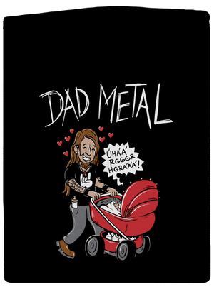 Dad metal cipzáras női pulóver Black
