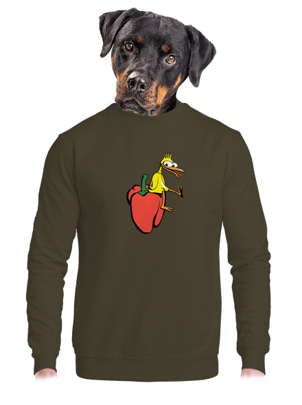 Paprikás csirke unisex crewneck Urban Khaki