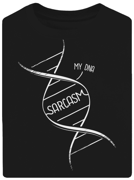 Sarcasm unisex túlméretezett póló Black