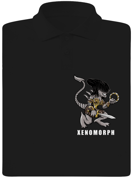Xenomorph férfi pólóingek Black