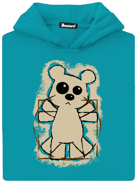 Da Vinci Teddy gyerek kenguruzsebes pulóver Hawaiian Blue