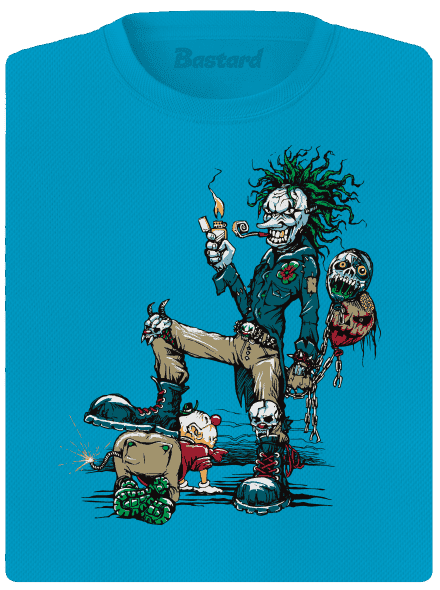 Evil clown női sportpóló Blue Atol