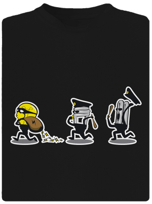 Elektro thief gyerek sport póló Black