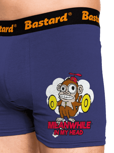 Monkey in my head boxeralsó Blue Navy