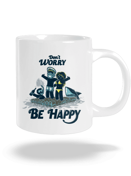 Don't worry nagy bögre White