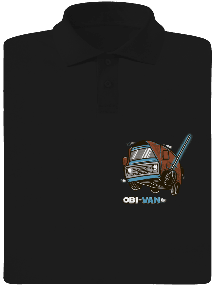 Obi Van férfi pólóingek Black
