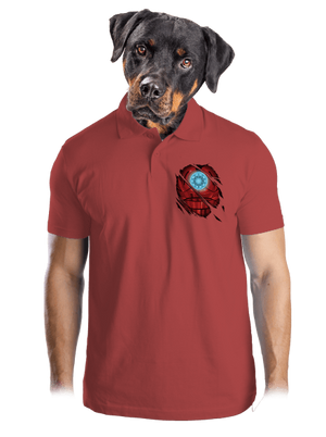 Ironman férfi pólóingek Burgundy