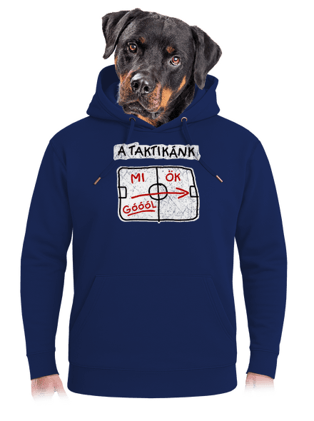 A taktikánk unisex prémium pulóver Navy