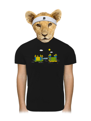 Castle Conquest  gyerek sport póló Black