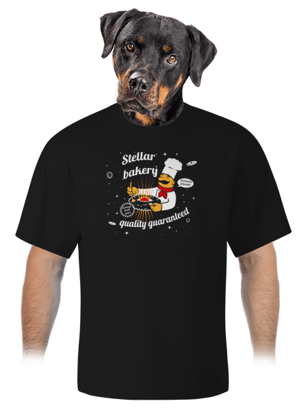 Stellar bakery unisex túlméretezett póló Black