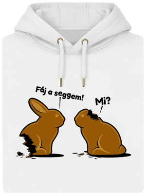 Fáj a seggem! unisex prémium pulóver Snowwhite