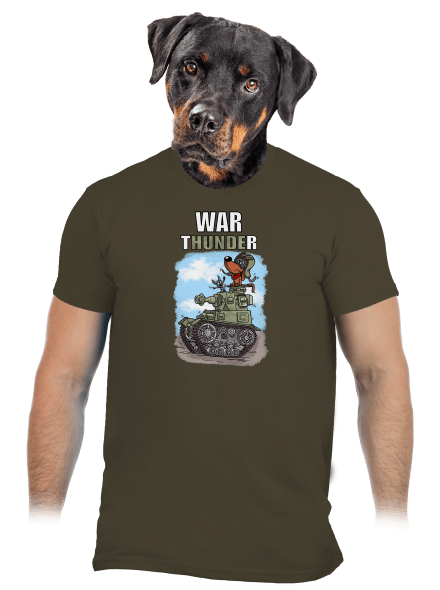 War Hunde férfi póló Urban Khaki