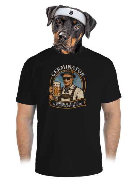 Germinator férfi sportpóló Black