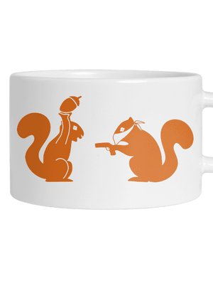 Mókusok macaron bögre White