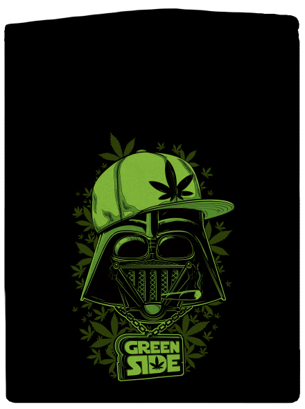 Green side cipzáras férfi pulóver Black