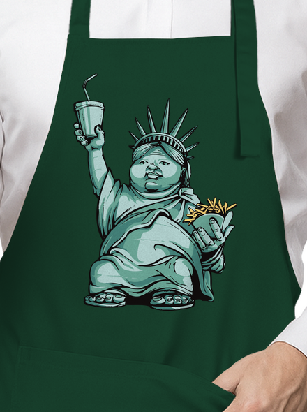 Amerikai bálvány kötény Bottle Green