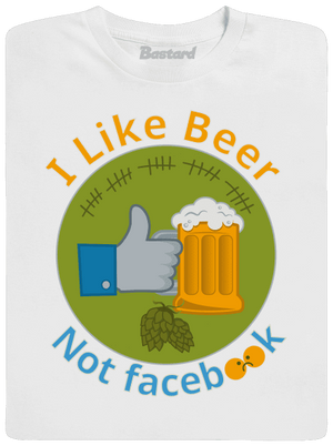 I like beer férfi hosszú ujjú póló White