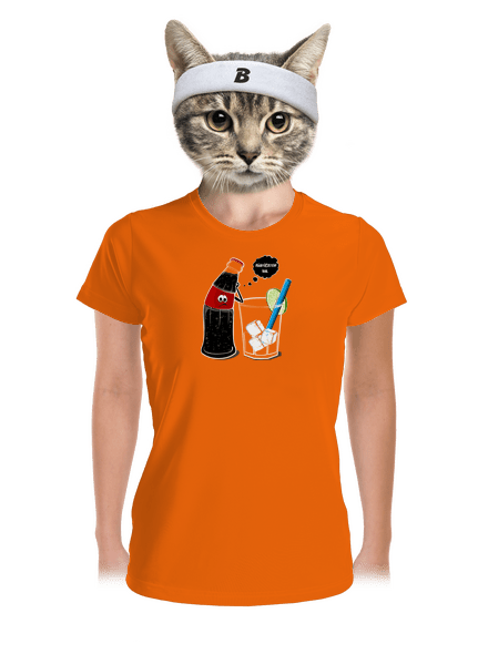  női sportpóló Neon Orange