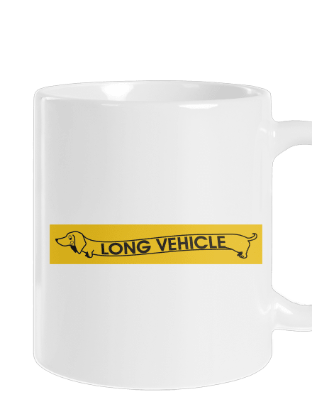 Long vehicle hagyományos bögre White