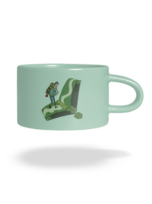 túrázás az övön macaron bögre Mint Macaron