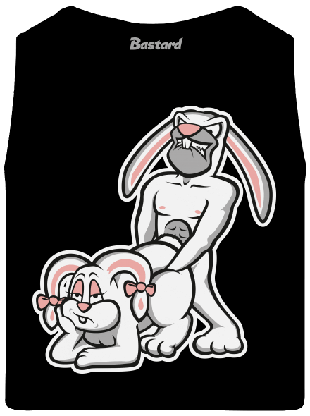 Rabbits férfi trikó Black