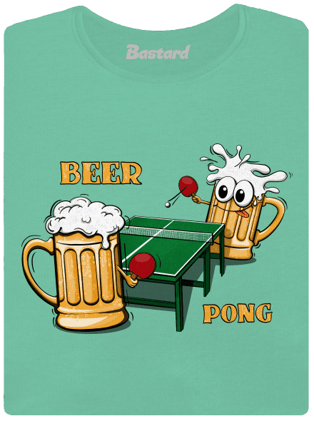 Beer pong prémium női póló Mint Mal