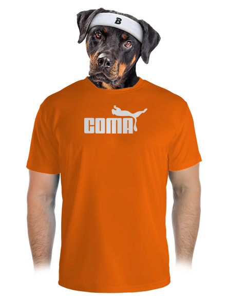 Coma férfi sportpóló Neon Orange