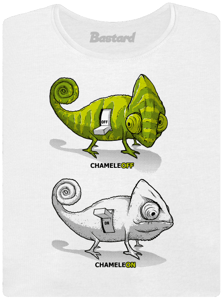 ChameleON ChameleOFF prémium női póló White