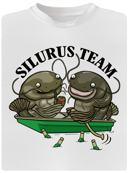 Silurus team gyerek sport póló White