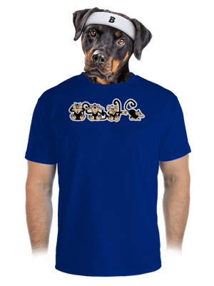 Majmok férfi sportpóló Royal Blue Mal